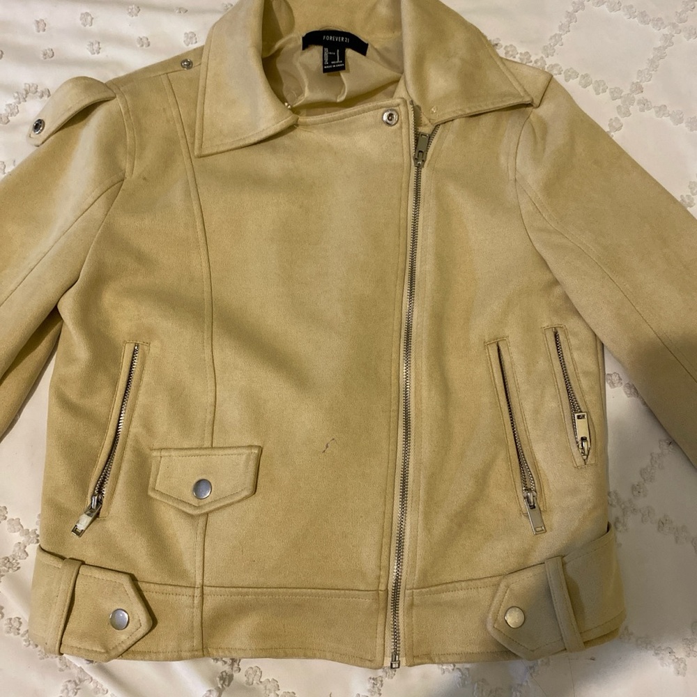 Faux suede jacket
